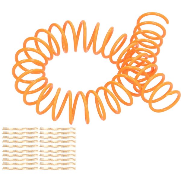 20 Piezas Espirales De EncuadernacióN De PláStico 19 Mm DiáMetro Interior 34 Pulgadas 30 Agujeros Espirales Para Cuaderno A4 A5 Rosa Orange-image