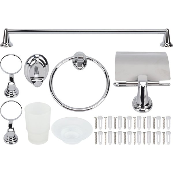 Juego De Estante Para BañO Acero Inoxidable Toallero Soporte Para Papel HigiéNico Kit De Ganchos Para El Hogar-image