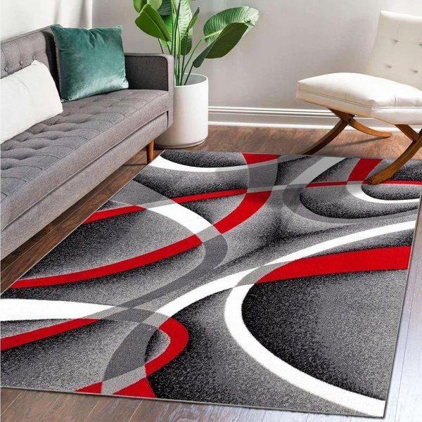Sprzedam DużY Dywan Z Nadrukiem Geometrycznych PaskóW AntypośLizgowy Dywan Do Salonu Sypialni MięKka Mata PodłOgowa Dekoracja Domu 50X80CM-image