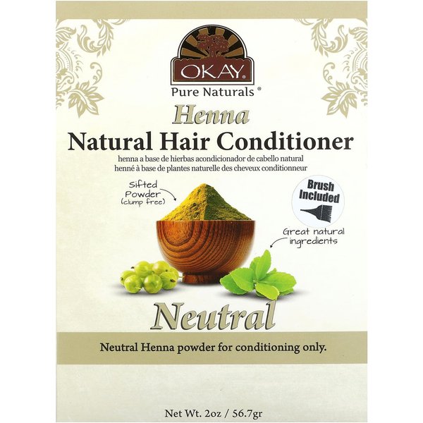 Okay Pure Naturals, Henna, Natural Hair Conditioner, Neutral, 2 Oz (56.7 G) Brown-image