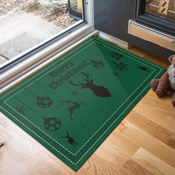 DecoracióN NavideñA Felpudo De Barro De Diatomeas Para Puerta HogareñO Antideslizante Secado RáPido Absorbente Felpudo Para Pies Felpudo Para Puerta Festivo 40*60Cm-image