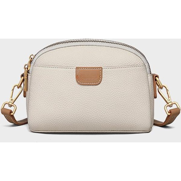 Bolso De Verano De Cuero Para Mujer Bolso Para TeléFono MóVil De Mujer Sentido Superior Bolso De Hombro ÚNico Cruzado Bolso PequeñO White-image