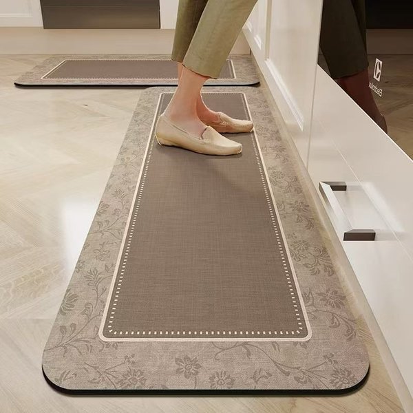 SzybkoschnąCa, AntypośLizgowa Mata PodłOgowa Z Ziemi Okrzemkowej Do Kuchni I łAzienki 60*90Cm-image