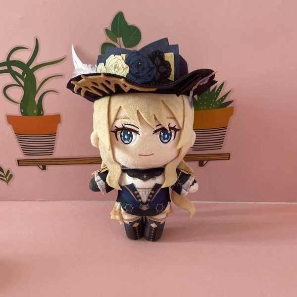 Genshin Impact Navia Pluszowa Lalka Cosplay Zabawka 20Cm Postać Anime Urocza MięKka Wypchana Poduszka Prezent Na BożE Narodzenie DzięKczynienie 20Cm-image