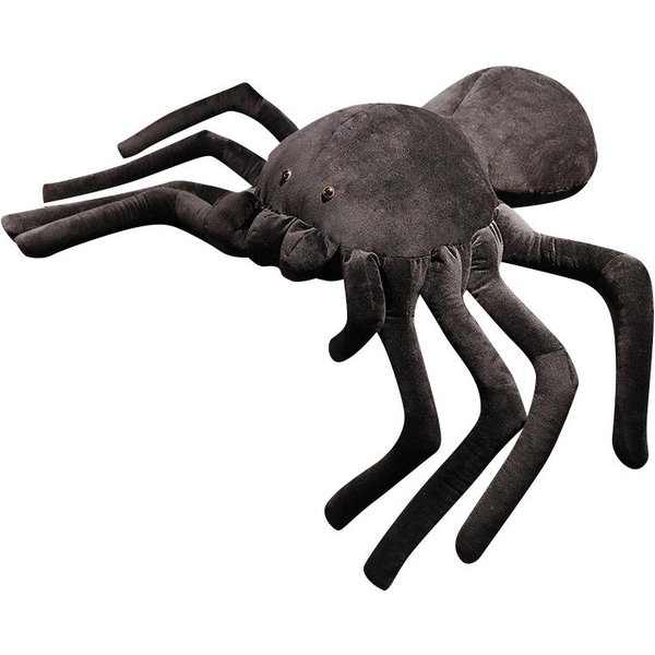 PająK Pluszowa Zabawka Pluszowe ZwierząTko Horror Czarny PająK Pluszaki MięKkie Poduszki Lalki Prezenty Dla Dzieci Dekoracje Na Imprezę SzczęśLiwego Halloween 25CM-image