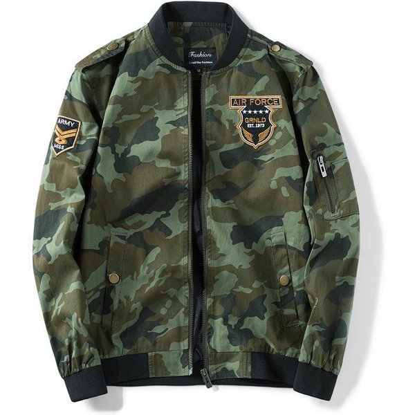 Nueva Chaqueta Camuflaje Fina Para Hombres JóVenes De OtoñO Ropa De Trabajo Militar AlgodóN Holgada Chaqueta Casual Para Hombre Moderna Para Hombre Xxxl Gray-image