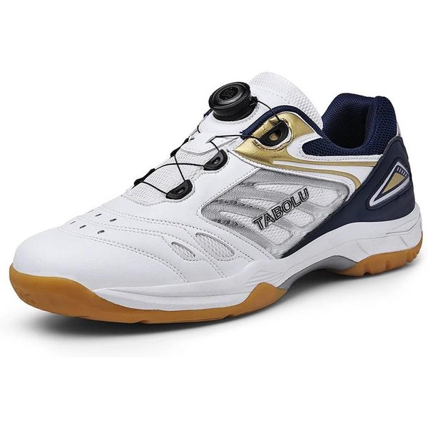 Buty Do Badmintona Buty Do Tenisa StołOwego MęSkie Buty Do Tenisa Sportowe Trampki Buty Do Squasha Damskie OddychająCe AntypośLizgowe Buty Do SiatkóWki 36 White-image