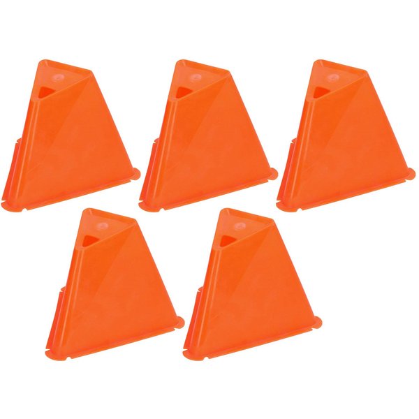 5 Conos De Entrenamiento De FúTbol Duraderos Para Marcar Patines, Conos De Entrenamiento Para Carretera, Color Naranja Naranja-image