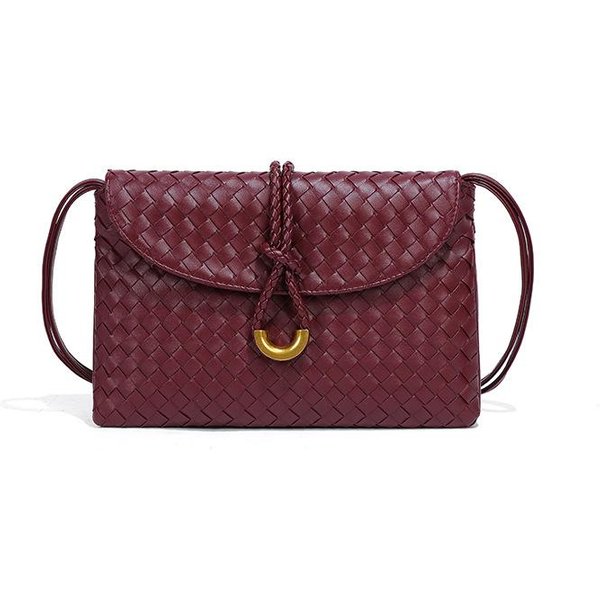 Letnia Torebka KopertóWka Do Noszenia W RęKu, Wszechstronna, Unikalna Torebka Na Ramię Crossbody, Modna Torebka Damska Pleciona RęCznie Brown-image