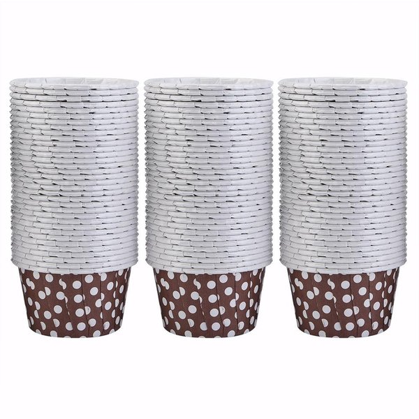 100 Piezas Mini Forros Para Cupcakes Papel Redondo Vasos Para Hornear Pasteles Magdalenas Estuches Fiesta En Casa Boda Café Gray-image