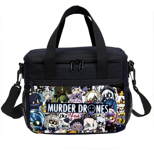 Murder Drones SzkołA Mody Torebka Izolowana Torba Na Lunch Student Bento Pojemniki Na Jedzenie Torby Wielokrotnego UżYtku Termiczny Cooler Lunchbox-image