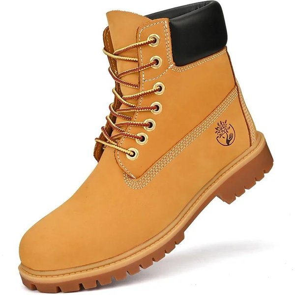 Wysokie Buty Buty Turystyczne MęSkie AntypośLizgowe Buty Outdoor MęSkie Sznurowane Wygodne MięKkie OddychająCe Codzienne Trampki Buty MęSkie 47 żółTy-image
