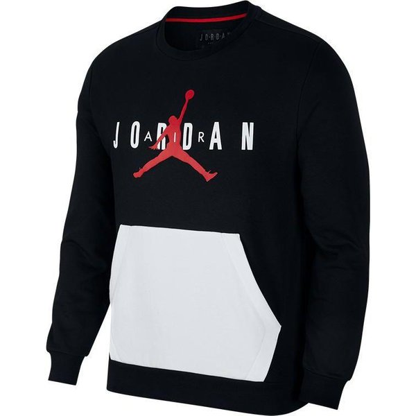 Sudadera Con Capucha Casual Deportiva Con Logo Grande Air Jordan Para Hombre Tops Negro AR4785-010 L White-image
