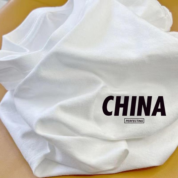 Verano Nueva Camiseta De Manga Corta De AlgodóN Puro Tendencia Para Hombres JóVenes Holgada Hombro CaíDo Manga Media Camiseta Top Ropa XL-image
