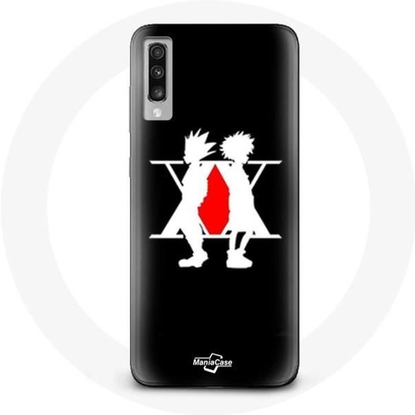 Funda Samsung Galaxy A70 Hunter X Hunter Logo Manga Fondo Negro-image