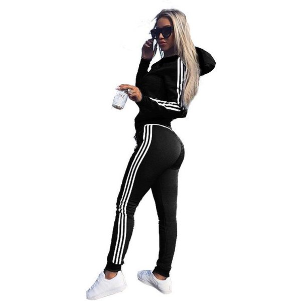 Modny Damski Letni StróJ Sportowy I Rekreacyjny XL Czarny-image