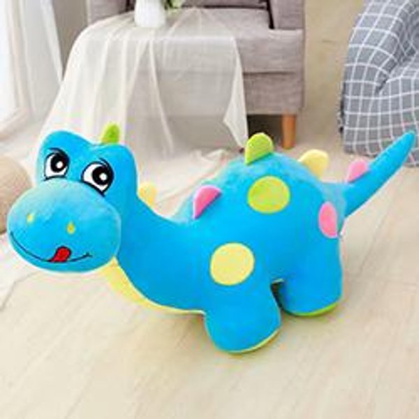 28/46 Cm Urocza Pluszowa Zabawka Dinozaur Wypchany Zielony Niebieski RóżOwy StojąCy Dino T-Rex Lalka Towarzysz Prezent 46X28Cm-image