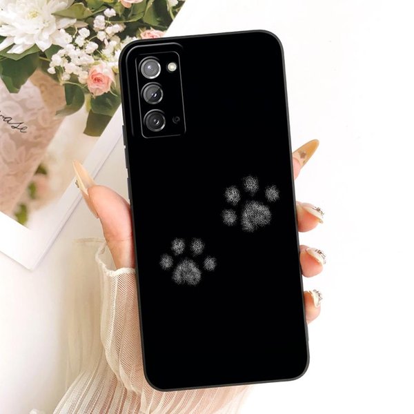 Dla Samsung Galaxy S20 S20+ S20FE Uroczy Kot Kwiatowy Pokrowiec Na Telefon Dla Samsung S 20 S20 FE 4G 5G Odporny Na WstrząSy MięKki Silikonowy Zderzak S20 FE-image