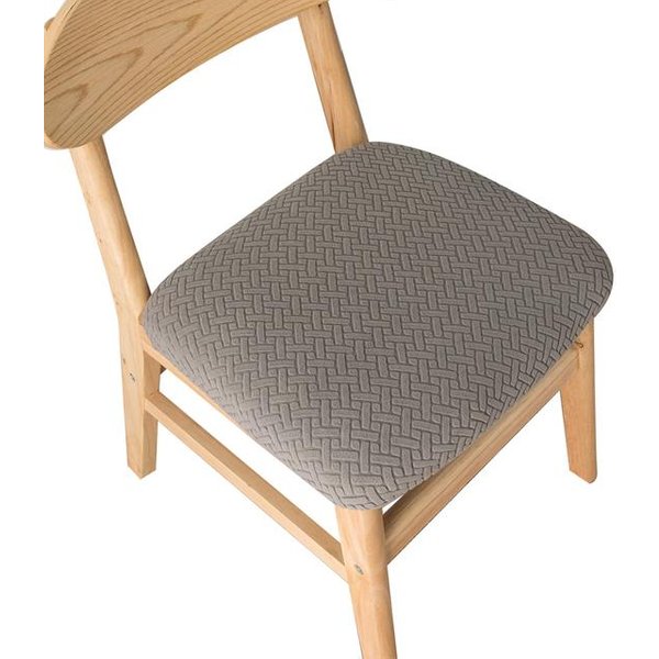 Funda EláStica Para Silla De Comedor, Cocina, Hotel, Banquete, Jacquard, Funda De Asiento De Licra Para Silla, Funda Impermeable SóLida Para Silla 1 Piece-image