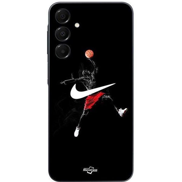 Etui Do Samsung Galaxy A16 Nike Jordan Logo Czarne TłO Maniacase Czarny-image