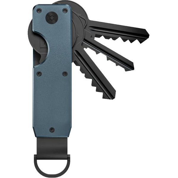 Organizer Na Klucze Kompaktowy Uchwyt Metalowy Breloczek Do Kluczy Minimalistyczne Etui Na Klucze Do Breloczka. Zabezpiecza 1–5 Kluczy D-image
