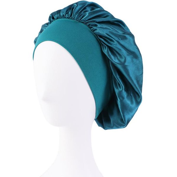Gorro De Dormir De Ala Ancha De SatéN Nuevo, Gorro Sedoso Para Envolver El Cabello Para Dormir, Gorro Para Dormir Con Banda EláStica Suave, Gorro Para Peinar, Herramienta Para Envolver El Cabello-image