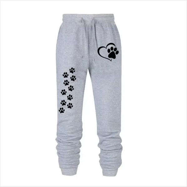 Pantalones Casuales Para Mujer Primavera Y OtoñO Nuevos De Cintura Alta Holgados Deportivos Pantalones CóModos XXL Gray-image