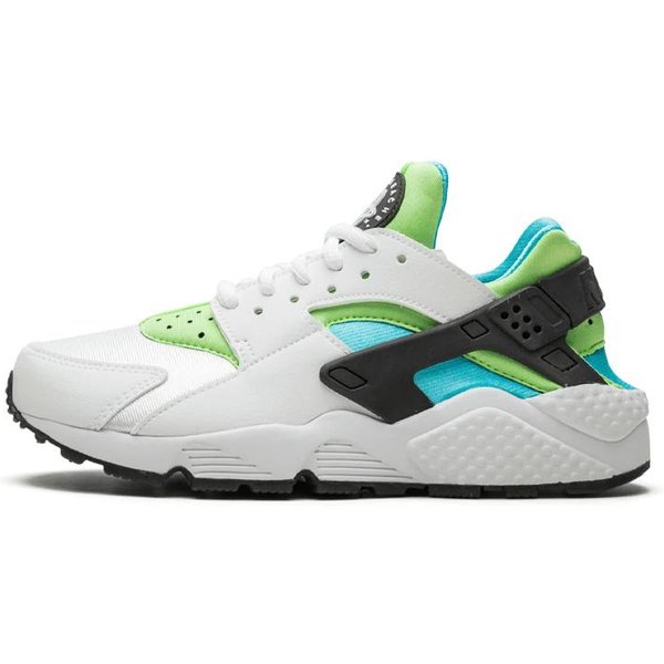 Nike Air Huarache Run Blanco Clearwater Flash Lime Para Mujer 634835-100 36.5-image