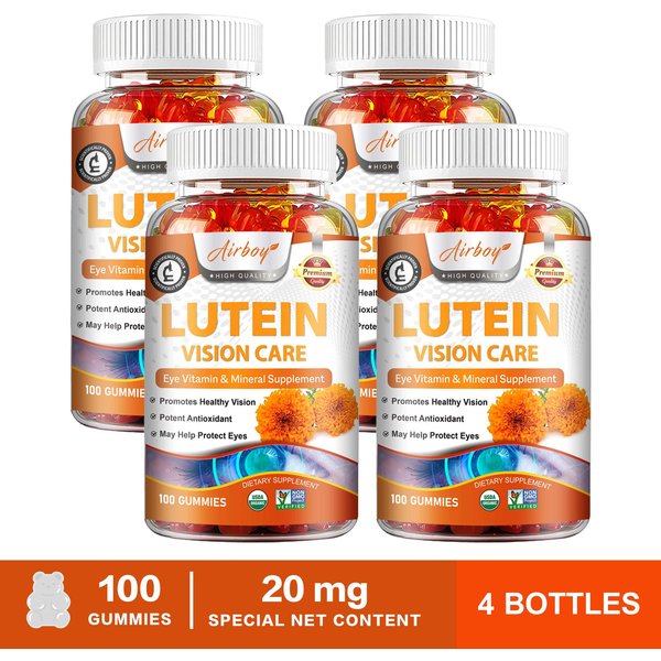 Gominolas De LuteíNa Para La Salud Ocular, Contiene Zeaxantina, MultivitamíNico De LuteíNa, Protege Los Ojos, Potente Antioxidante, Adecuado Para Adultos 100*4-image