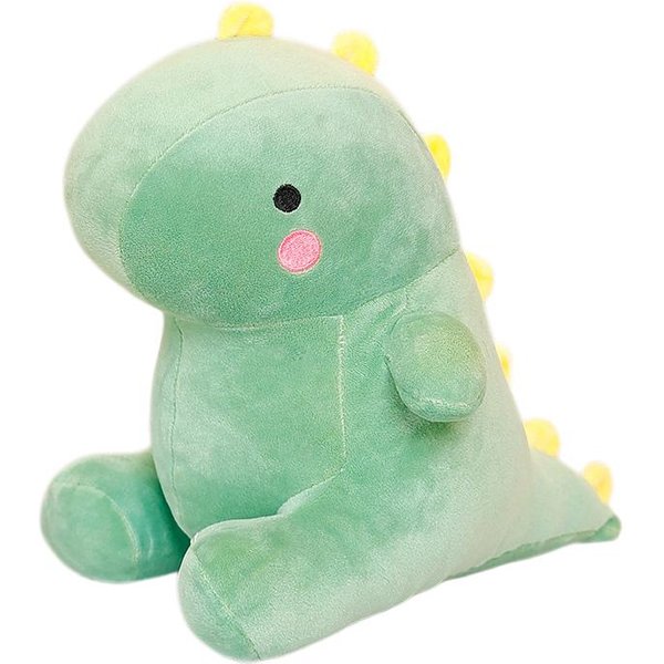 MuñEco De Dinosaurio De Peluche Ultra Suave De 20/30 Cm Juguete De Peluche Sentado AlgodóN Dino Dibujos Animados Animal Lindo Peluche MaíZ Maligno Rojo Negro Regalo 22Cm-image
