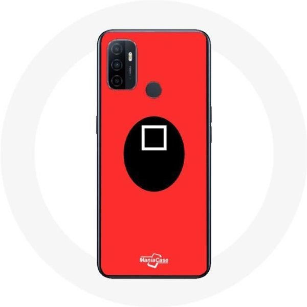 Funda - El Juego Del Calamar - Oppo A53 - MáScara De Soldado - Flexible - Rojo Rojo-image