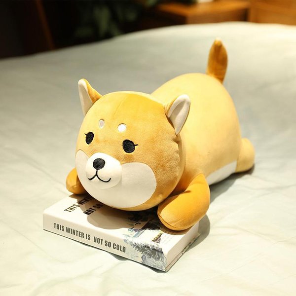 35-75 Cm Kawaii DużY Uroczy Pies Husky Wypchane ZwierząTko Zabawka Lalka Uroczy Pies Shiba Inu Zabawka Pluszowa Poduszka Prezent Urodzinowy Dla ChłOpcóW I Dziewczynek 50Cm-image