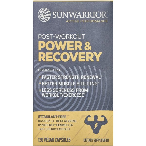 Sunwarrior, Post-Entrenamiento, Fuerza Y RecuperacióN, 120 CáPsulas Vegetales-image