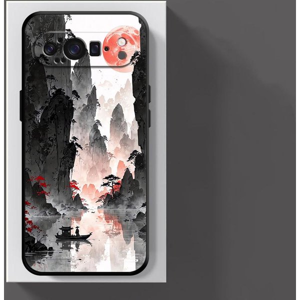 Etui Na Google Pixel 10A 6A 9A 10 9 Pro XL 8A 7A 6 7 8 Pro Pokrowiec Na Telefon Malowanie Wodne Krajobraz Google Pixel 9 Black-image