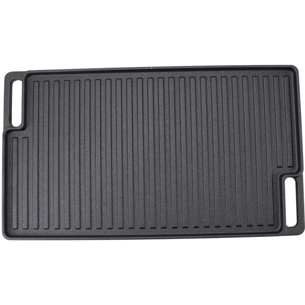 Plancha Reversible Rectangular De Hierro Fundido Pre-Sazonada Antiadherente SartéN Familiar Utensilios De Cocina Con L(For 6.5-9Kg) Gray-image