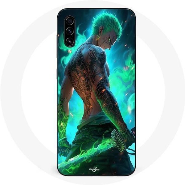 Funda Maniacase Para Samsung Galaxy A50 One Piece Zoro 3D Manga Anime Fanart-image