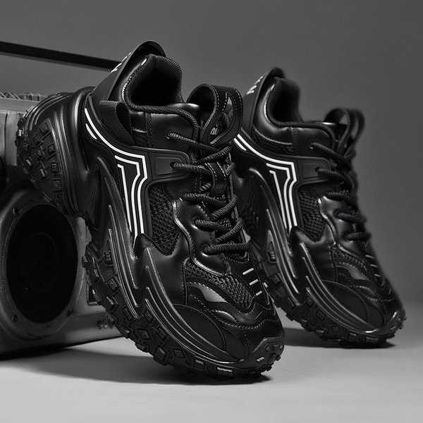 Zapatos Para Hombre, Zapatillas Deportivas, Tenis Masculinos, Zapatos De Lujo, Zapatillas Casuales Para Hombre, Zapatillas De Deporte Transpirables De Moda, Zapatillas Para Correr Para Hombre 43 Black-image