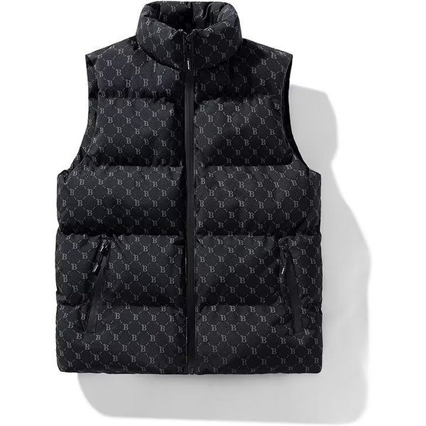 Chaleco Para Hombres OtoñO E Invierno Chaleco Popular Ropa De Hombres Marca De Moda Chaleco Chaqueta CáLido ConstruccióN Duradera De Alta Calidad Uso Diario PráCtico 4XL Black-image