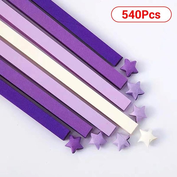Tiras De Papel Para Estrellas De Origami 27 Colores Papel Plegable Colorido Doble Cara Estrella De La Suerte Origami DIY Manualidades DecoracióN Del Hogar-image