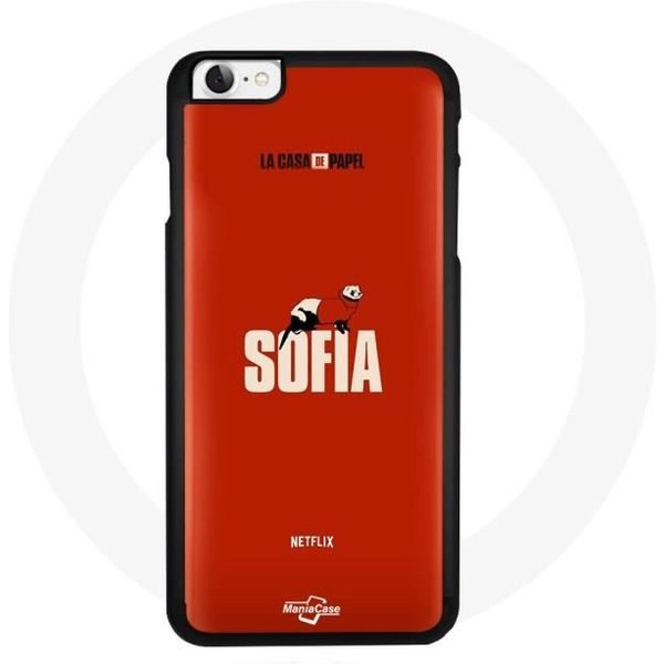 Funda Iphone 6 - Maniacase - La Casa De Papel - Flexible - DiseñO Inspirado - Negro-image
