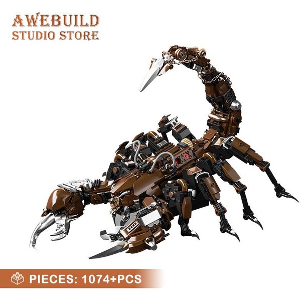 Mechaniczny Skorpion MOC Klocki Zabawki Mecha Kreatywny ZwierzęCy Model DIY Klocki Dekoracja Biurka Prezent Urodzinowy Dla DorosłYch Dzieci Nowy Black-image