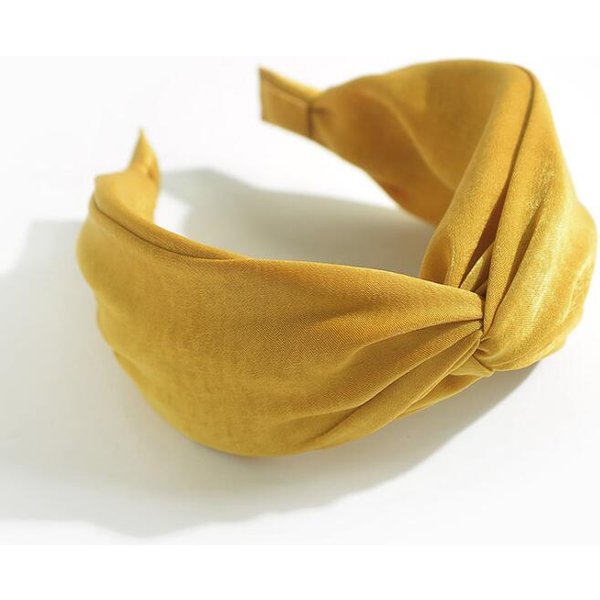 Nowa Moda Damska Opaska Do WłOsóW Szeroka Boczna GłAdka Opaska Casualowy Turban Jesień Nakrycie GłOwy Dla DorosłYch Akcesoria Do WłOsóW-image