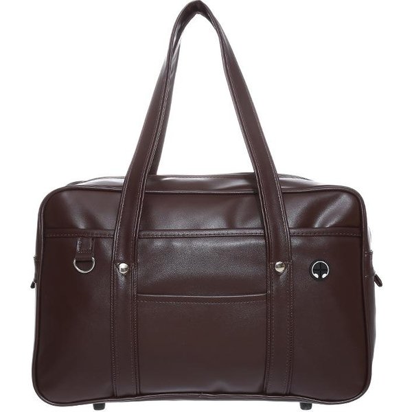 Bolso De Uniforme JK De Estudiante Bidimensional JaponéS, Bolso Escolar De PU Para NiñA, Bolso De Mensajero De Un Solo Hombro Resistente Al Desgaste E Impermeable COS Gray-image