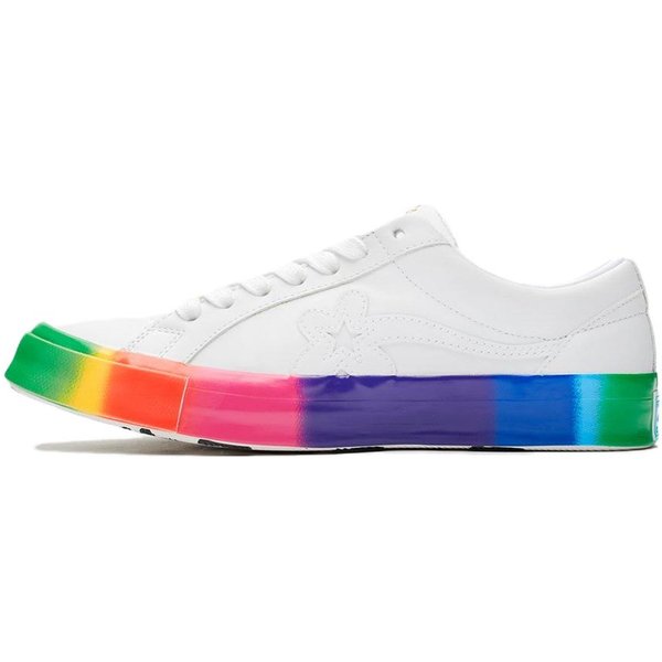 One Star Golf Le Fleur X One Star Converse Ox 'Rainbow' 166409C 45 White-image