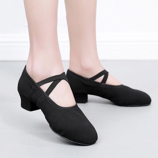 Buty Do TańCa Baletowego Damskie Buty Do ćWiczeń Na Scenie W Pomieszczeniach MięKkie Podeszwy Kapcie Buty Do ćWiczeń DziewczęCe Buty Do TańCa Jazzowego 39 Beige-image