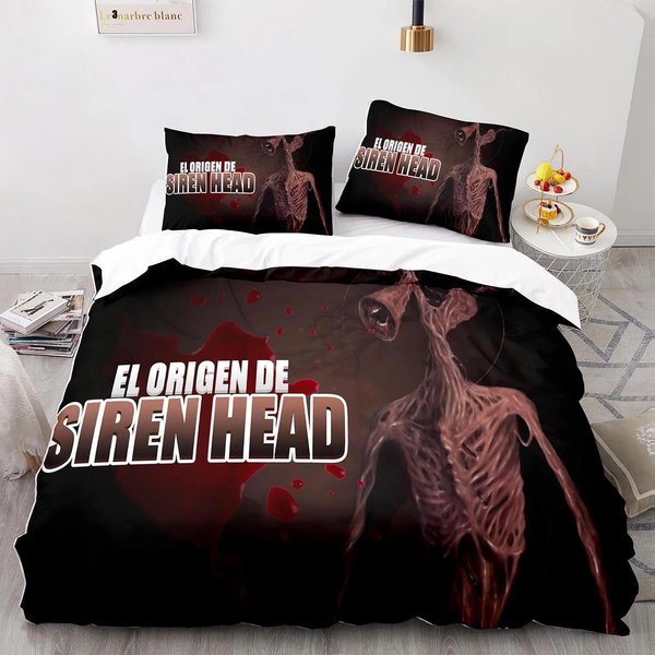 Kolekcja PośCieli Siren Head Rozmiar Pojedynczy Twin PełNy Queen King Rozmiar Kolekcja PośCieli Siren Head Sypialnia DorosłYch Dzieci Poszewka Na KołDrę Kolekcje Druk 3D 001 EU Single 135X200Cm-image