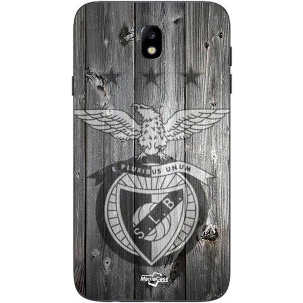 Coque Samsung Galaxy J7 2018 SLB Benfica Fond Gris Maniacase Negro-image