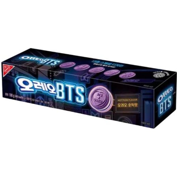 2026 BTS X Oreo EdicióN Limitada Galletas 100G Sabor Hotteok VersióN Coreana ColeccióN Army K-POP Snack 100G 1Pack Black-image