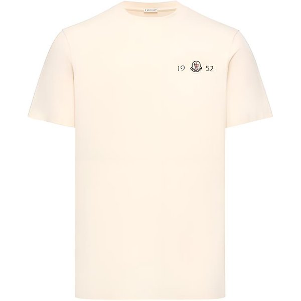 Camiseta Informal Casual De Manga Corta Regular CláSica Moncler Para Hombre Tops L20918C000528790F034 XL White-image