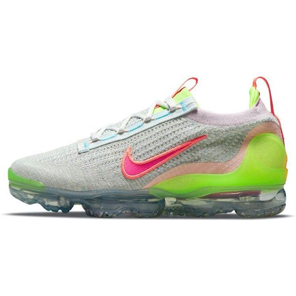 Zapatillas Nike Air Vapormax 2021 Flyknit NeóN Para Mujer Gris Polvo FotóN Mango Brillante DH4088-002 38-image